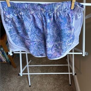 Nike Lavender Patterned Running Shorts